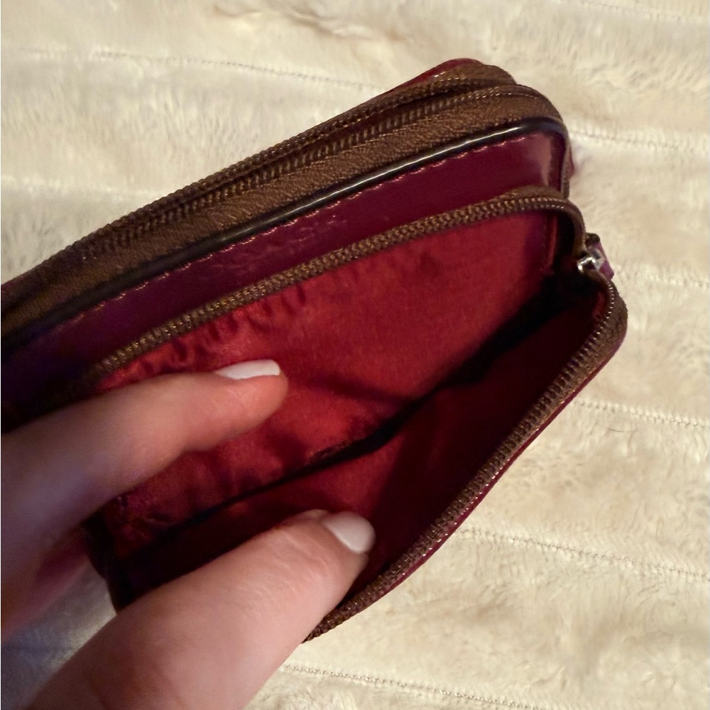 Coach Pink and signature canvas print wallet - Picture 4 of 5